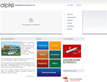Tablet Screenshot of alphamedicare.com